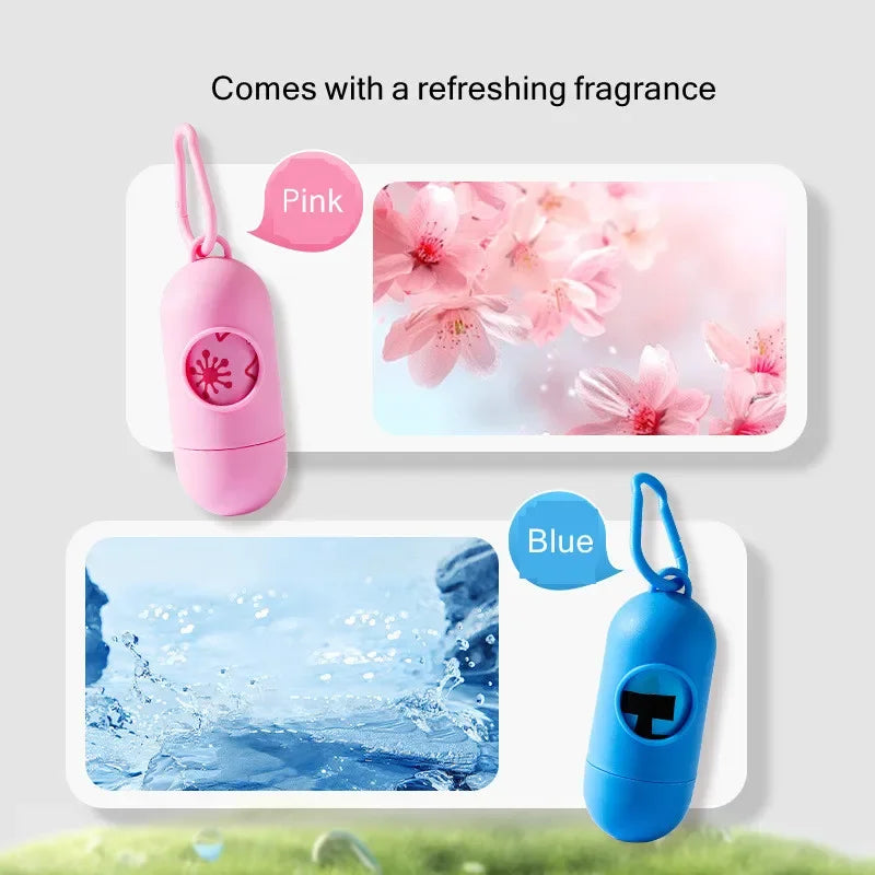 Dog Poop Bag Dispenser with 2 Rolls