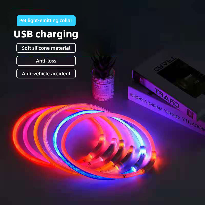 USB Rechargeable LED Dog Collar