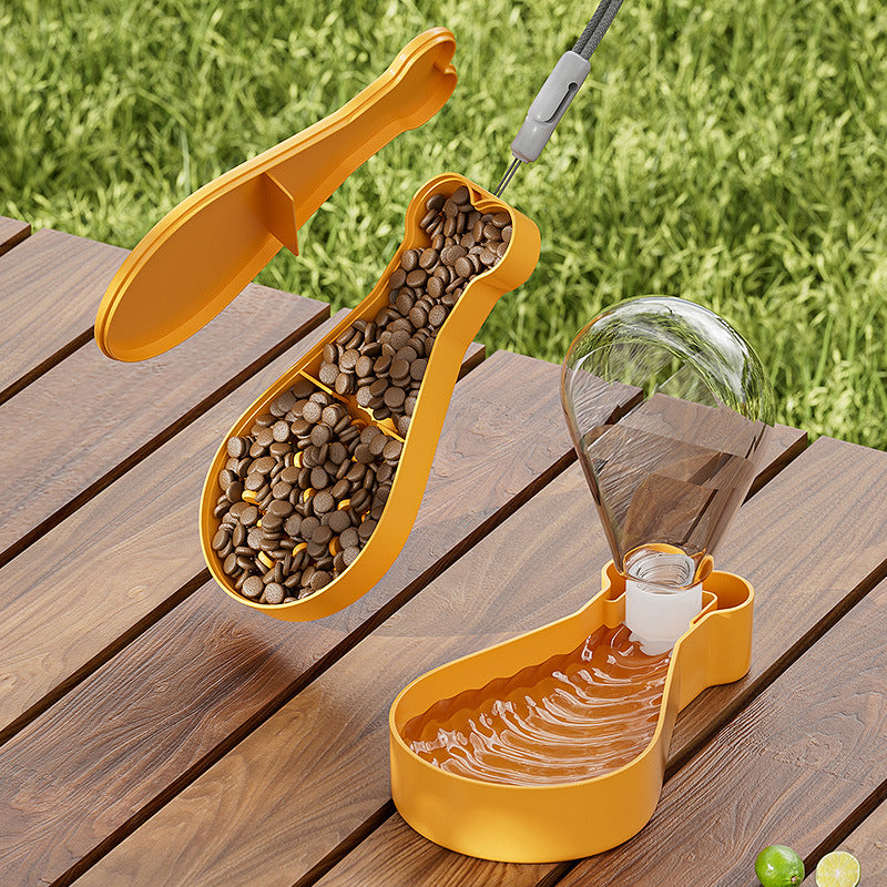 2-in-1 Portable Dog Water & Food Travel Bottle