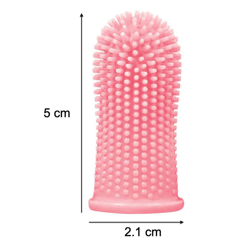 Silicone Dog Finger Toothbrush with Storage Case