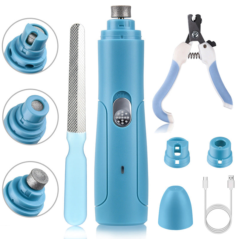 Rechargeable Pet Nail Grinder & Grooming Kit